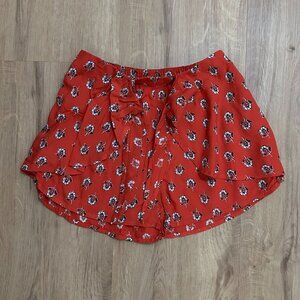 Abercrombie & Fitch wrap shorts in orange pattern - XS